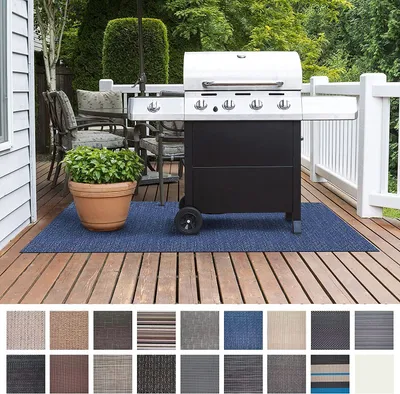 Produktbild von Grillschutzmatte Pisa BBQ Grillmatte Grillteppich Grillunterlage schwer entflammbar 90x120 cm