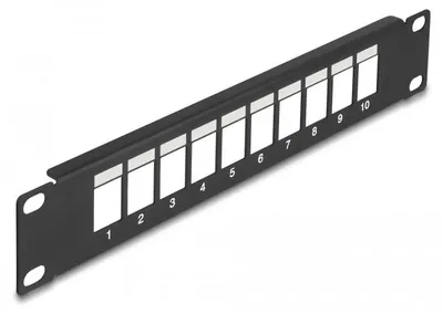 Immagine prodotto di DELOCK 10" Keystone Patchpanel 10 Port schwarz
