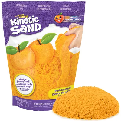 Image de Kinetic Sand Orange, parfum pêche, 227 g