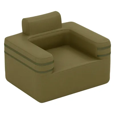 Produktbild von COSTWAY Aufblasbares Sofa, Camping Luftsofa mit integrierter Pumpe & Aufbewahrungstasche, aufblasbare Couch, Luftcouch für drinnen & draußen