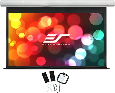 Produktbild von Elite Screens Saker, 2,177 m, 10,2 cm, 182,37 cm, Schwarz, Weiß, Weiß