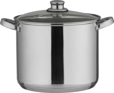 Produktbild von Axentia Universal Cooking POT 128013 Kochtopf inkl. Deckel, Edelstahl, 20 cm Durchmesser, Induktionsherd-geeignet