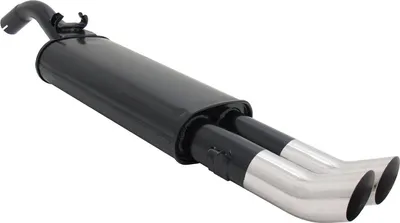 Image de Echappement sport Novus pour VW Golf 2 19E 2x76mm DTM Silencieux final avec ABE