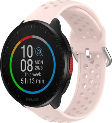 Produktbild von Strap-it Polar Pacer Silikonarmband mit Löchern (Rosa)