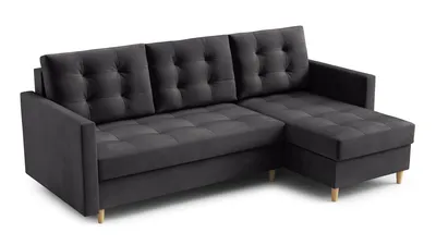 Produktbild von FurMeb24 - Ecksofa DIVO L - Skandinavisch , Sofa mit  2 Bettk€sten und Schlaffunktion - KRONOS 34