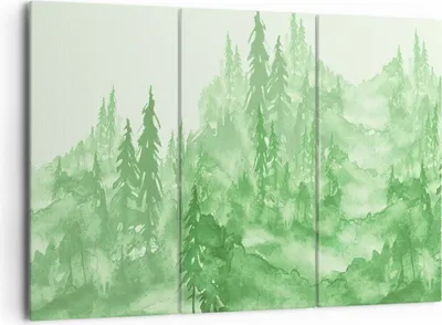 Produktbild von Bild auf Leinwand - Leinwandbild - Wald Baum Natur - 165x110cm - Wand Bild - Wanddeko - Wandbilder - Leinwanddruck - Bilder - Kunstdruck - Wanddekoration - Leinwand bilder - Wandkunst - CE165x110-4046