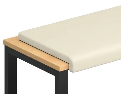 Immagine prodotto di vidaXL Cuscino da banco in velluto strutturato, color crema, profondità 35 cm