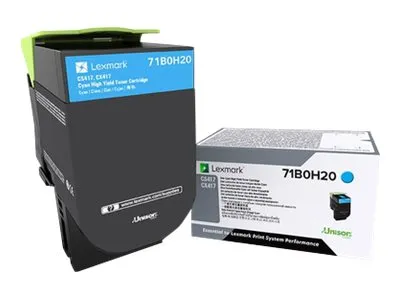 Obrázok produktu pre Lexmark 71B0H20, Azúrová, 1 kusov