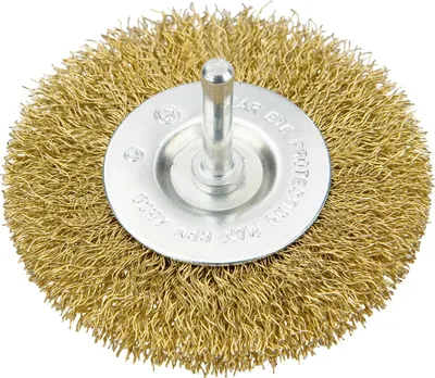 Zdjęcie produktu dla VERTO Szczotka druciana tarczowa z trzpieniem 100 mm