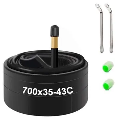 Productafbeelding van Binnenband 700 x 35C - 700 x 43C voor Fiets, 28 Inch Racefiets Bandenbuizen, AV48mm
