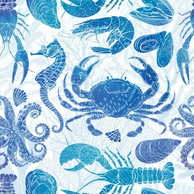 Produktbild von Servietten 33x33 cm - Lobster Party