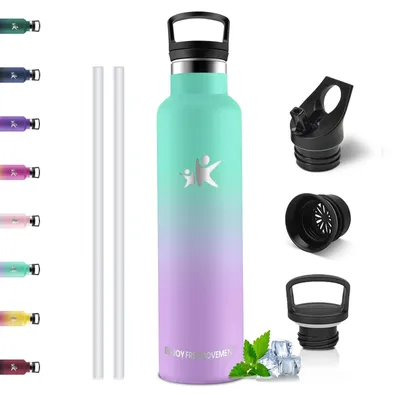 Produktbild von Trinkflasche Edelstahl 1000ML, BPA-Frei, Isolierflasche, Auslaufsichere Isolierf