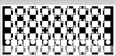Produktbild von Wallario Ordnerrücken Sticker, selbstklebend für breite Ordner, 9 Stück, Motiv Optische Täuschung - Illusion - schwarz weiß