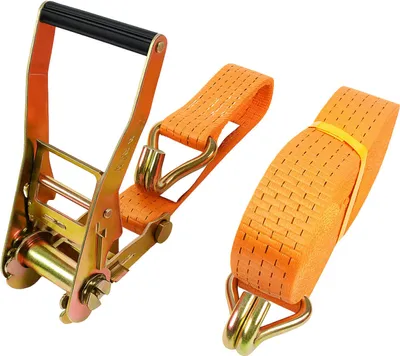 Produktbild von Spanngurt Ratschen Zurrgurt 8m 5000kg 5t 5to ORANGE 2-tlg.