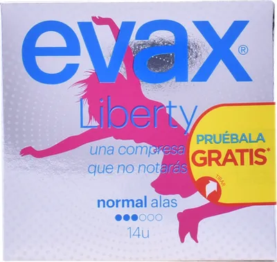Immagine prodotto di Evax Liberty Normale con ali assorbenti igienici 14 unità