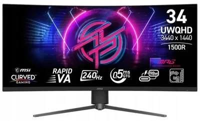 Immagine prodotto di Monitor per computer MSI MPG 346CQRF X24 86,4 cm (34") 3440 x 1440 pixel UltraWide Quad HD Nero