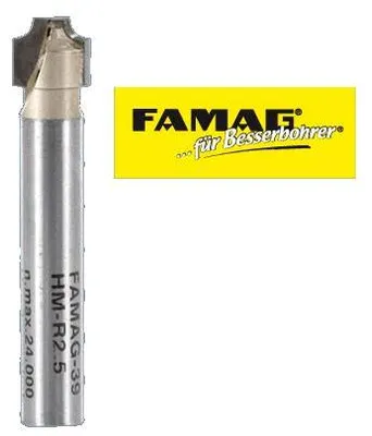 Produktbild von HM-Profilfräser D9,5 B 7 R2,5 GL 51 mm
