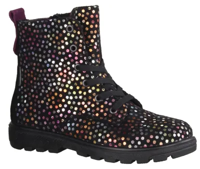 Immagine prodotto di Ricosta Anni 7700402092 Stivali per bambine, pelle, nero, impermeabile - scarpe per bambini Stivali foderati per bambine taglia 18 - 42, nero, pelle (bolla), altezza tacco: 5 mm