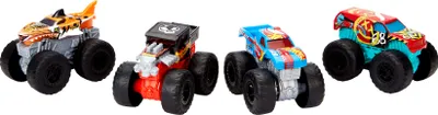 Produktbild von Hot Wheels Monster Trucks Roarin’ Wreckers Trucks mit Licht- und Geräuscheffekten, Monstertruck, 3 Jahr(e), LR44, Kunststoff, Metall, Gemischte Farben