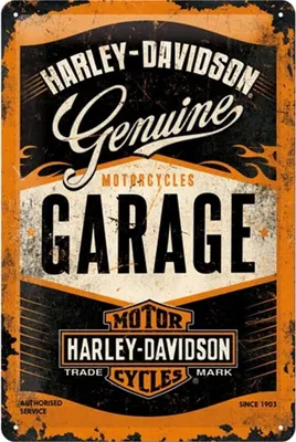 Produktbild von Nostalgic-Art - Blechschild 20 x 30cm - Harley-Davidson - Garage