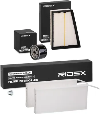 Produktbild von RIDEX Filterset Inspektionspaket Filtersatz für RENAULT KANGOO Express (FW0/1) KANGOO / GRAND KANGOO (KW0/1)