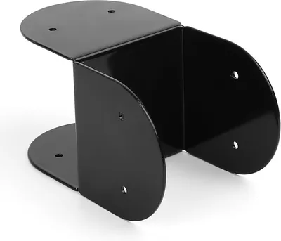 Zdjęcie produktu dla Łącznik Paal do słupków i belek 4 x 4 - 100 x 100 mm - czarny - uchwyt słupka do drewnianych tarasów i pergoli - połączenie kotwiące - ulepszone kątowniki belek