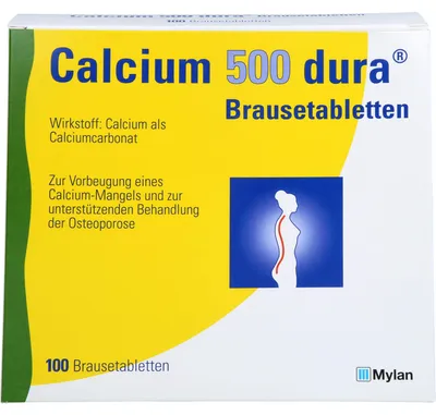 Zdjęcie produktu dla Tabletki musujące Calcium 500 dura, 100 tabletek