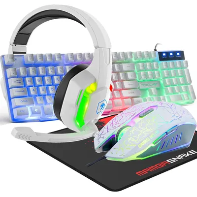 Zdjęcie produktu dla Zestaw słuchawkowy do gier Bedrade 104, przewodowy, 3D stereo, 4 w 1