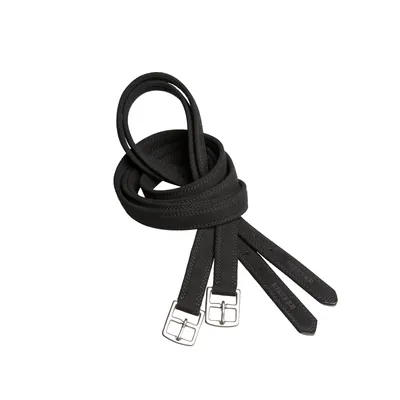 Produktbild von Kieffer Steigbügelriemen softtech Velour schwarz , Länge Steigbügelriemen:140cm