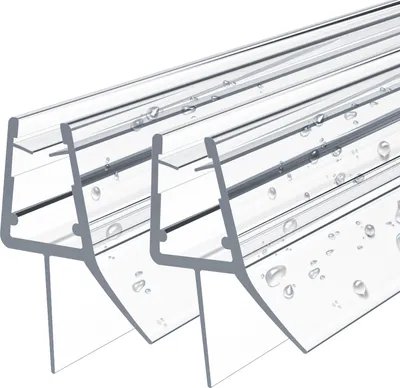 Obrázok produktu pre EMKE náhradné tesnenie deflektor vody tesnenie sprchového kúta kúpeľňa 4-6mm sklo 2 x 600mm - typ 3
