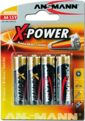 Obrázok produktu pre Ansmann X-POWER Mignon AA - batérie 4 x AA