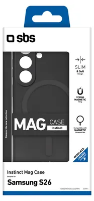 Obrázok produktu pre SBS TEINSTMAGSAS26K, Ochranný obal, Samsung, Samsung S26, 17,5 cm (6.9"), Čierna