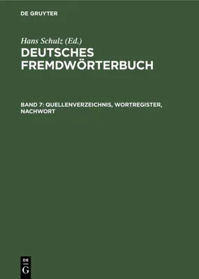 Produktbild von Quellenverzeichnis, Wortregister, Nachwort