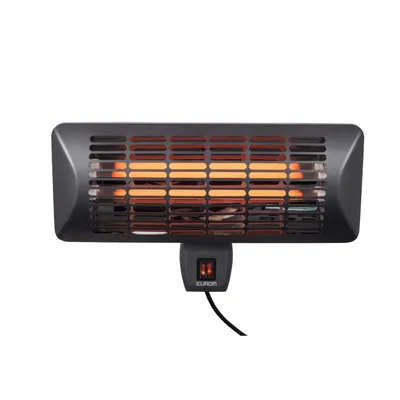 Produktbild von Eurom Q-time 2000, Elektrischer Quarz-Raumheizer, Quarzglas, IP24, Drinnen, Wand, Schwarz