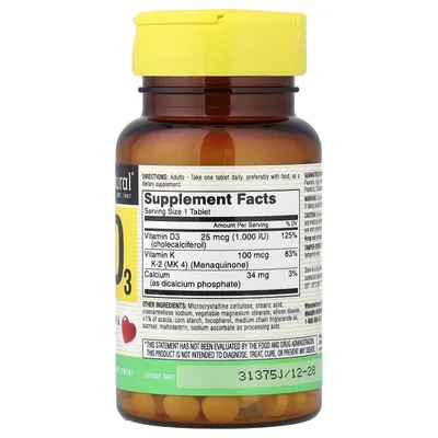 Produktbild von Vitamin K2 + D3 + Calcium