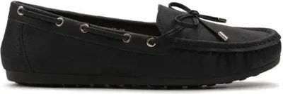 Produktbild von Damen Slip On Mokassins Freizeit Ballerina Kunstleder Loafer Pavia Schwarz Gr.37
