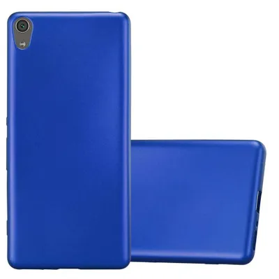 Produktbild von Cadorabo Schutzhülle für Sony Xperia XA Hülle in Blau Handyhülle TPU Silikon Etui Cover Case