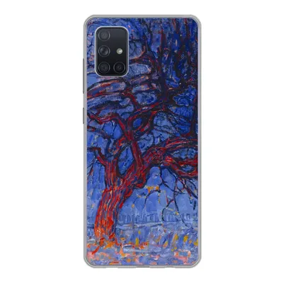 Produktbild von MuchoWow® Handyhülle Schutzhülle Hülle für Samsung Galaxy A71 Roter Baum - Piet Mondrian Silikon Softcase Handy Hülle - Kartenbesitzer