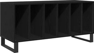 Immagine prodotto di vidaXL Armadio Record look rovere nero 100 x 38 x 48 cm