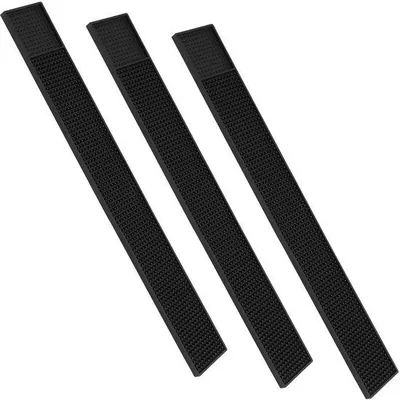 Immagine prodotto di Tappetino in PVC nero – 60 x 8 cm – Asciugatura rapida – Alta qualità – Facile da pulire
