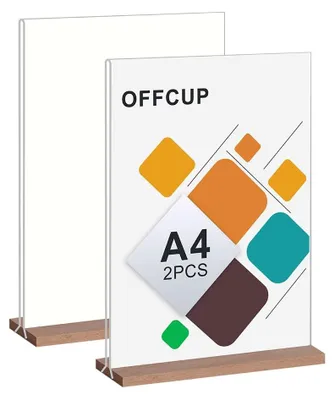 Immagine prodotto di Espositore da tavolo - Acrilico - A4 - Bifacciale - Set da 2