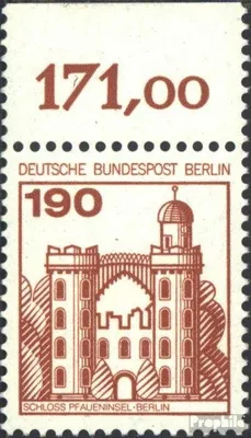Produktbild von Briefmarken Berlin (West) 1977 Mi 539A Oberrandstück postfrisch Burgen und Schlösser
