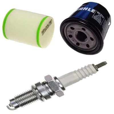 Image de Kit d'entretien pour Suzuki LT-F 500 F Quadmaster 4WD 2003-2004 : filtre et bougie d'allumage de Pamoto - Neuf