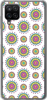 Produktbild von MuchoWow® Handyhülle Schutzhülle Hülle für Telefoonhoesje Samsung Galaxy A12 Mädchen - Blumen - Mandala - Muster - Mädchen - Kinder - Kinder Silikon Softcase Handy Hülle - Bild