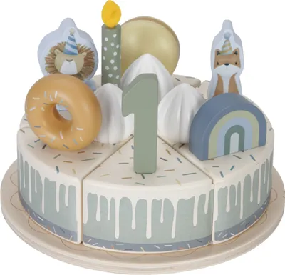 Produktbild von Little Dutch Geburtstagskuchen-Spielset BlauLD8016