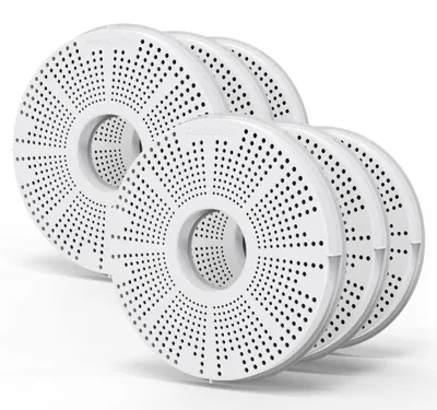 Immagine prodotto di Filtri di ricambio per fontanelle per animali domestici, confezione da 6, compatibili con le fontanelle per gatti e con le fontanelle decorative