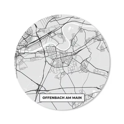 Produktbild von MuchoWow® Mauspad Mousepad Deutschland - Karte - Offenbach am Main - Karte - Stadtplan 50x50 cm - Mousepads - Maus Mat - Pad - Mausunterlage - Vinyl
