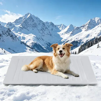 Immagine prodotto di Coperta per cani, lavabile, reversibile, grigia, 91 x 58 cm