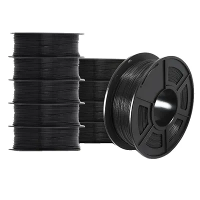 Obrázek produktu pro SUNLU 3D filament, průměr 1,75 mm, tolerance +/- 0,02 mm, PETG černý 10 rolí