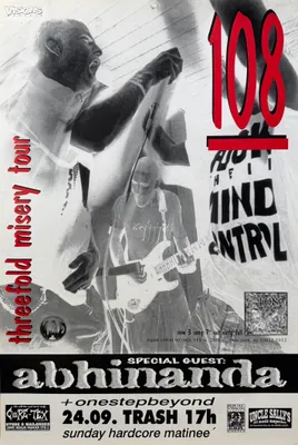 Immagine prodotto di 108 - Tournée "Threefold Misery" del 1996 - Locandina/Poster - 50x70 cm